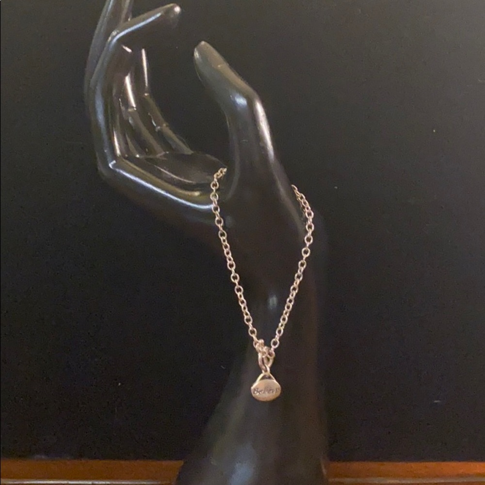 Sterling silver Believe bracelet